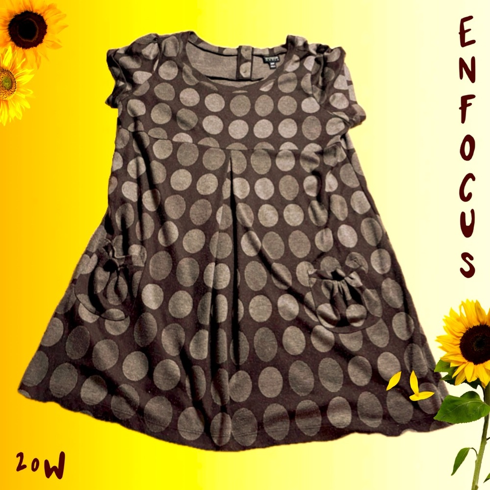 Enfocus Studio Women's Polka Dot Dress - Black and Gray